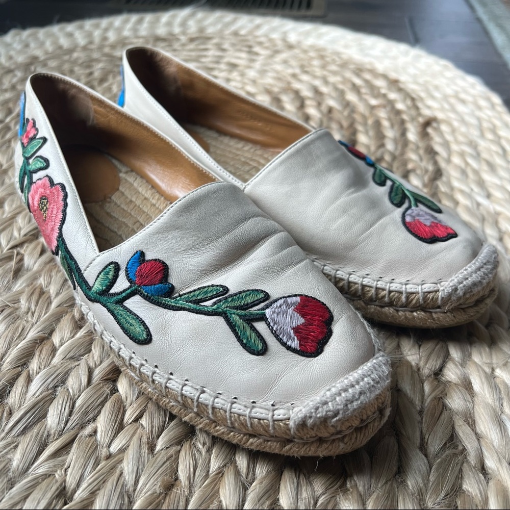 Gucci Pilar Embroidered Espadrilles Shoes